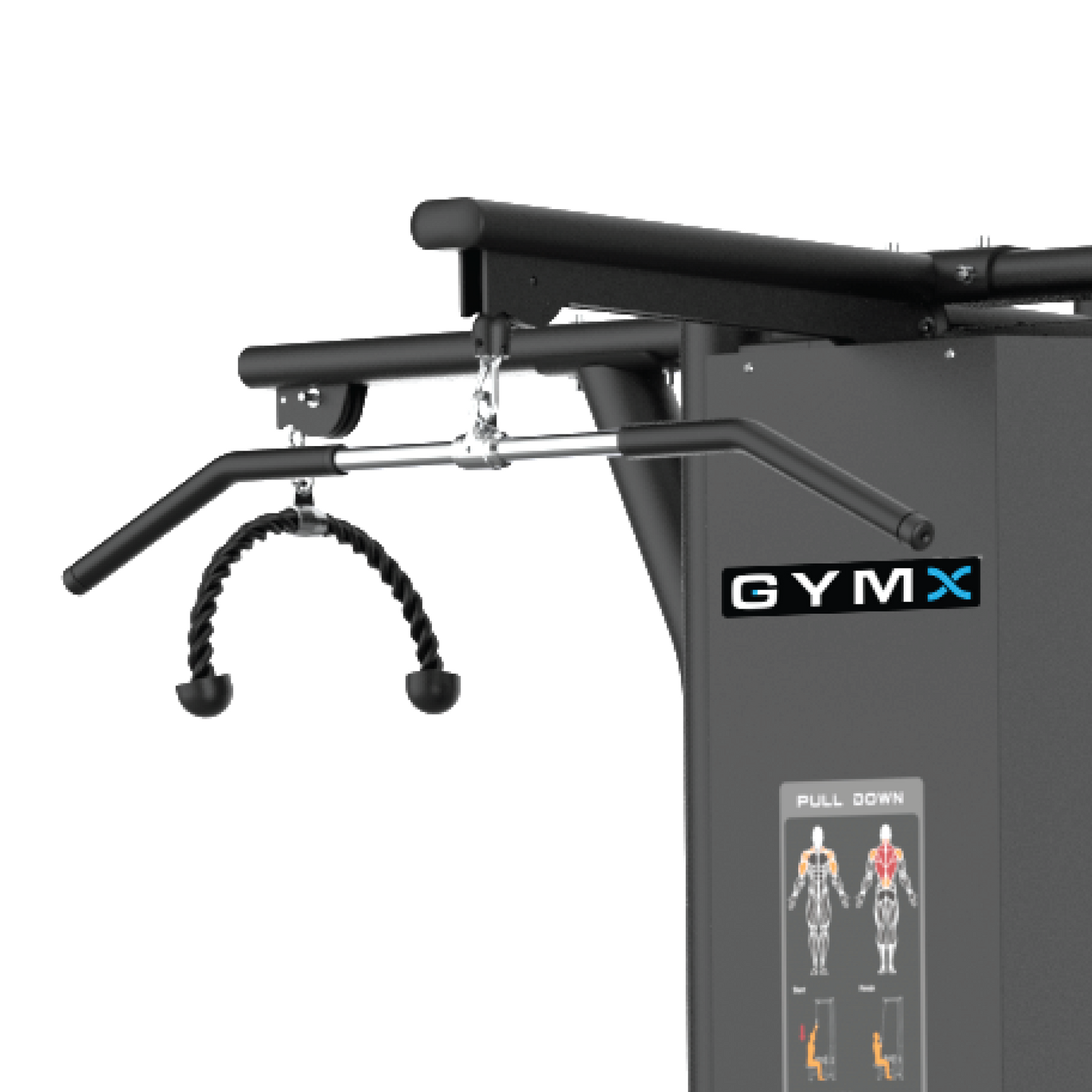 GYMX 5 STACK MULTI-STATION - Pin Loaded Strength Machine VX8023A