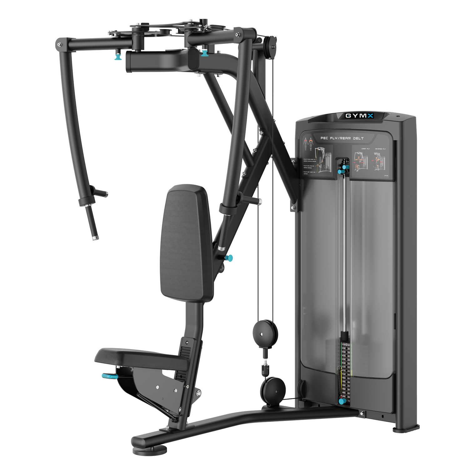 GYMX PEC FLY/REAL DELT - Pin Loaded Strength Machine VX8003