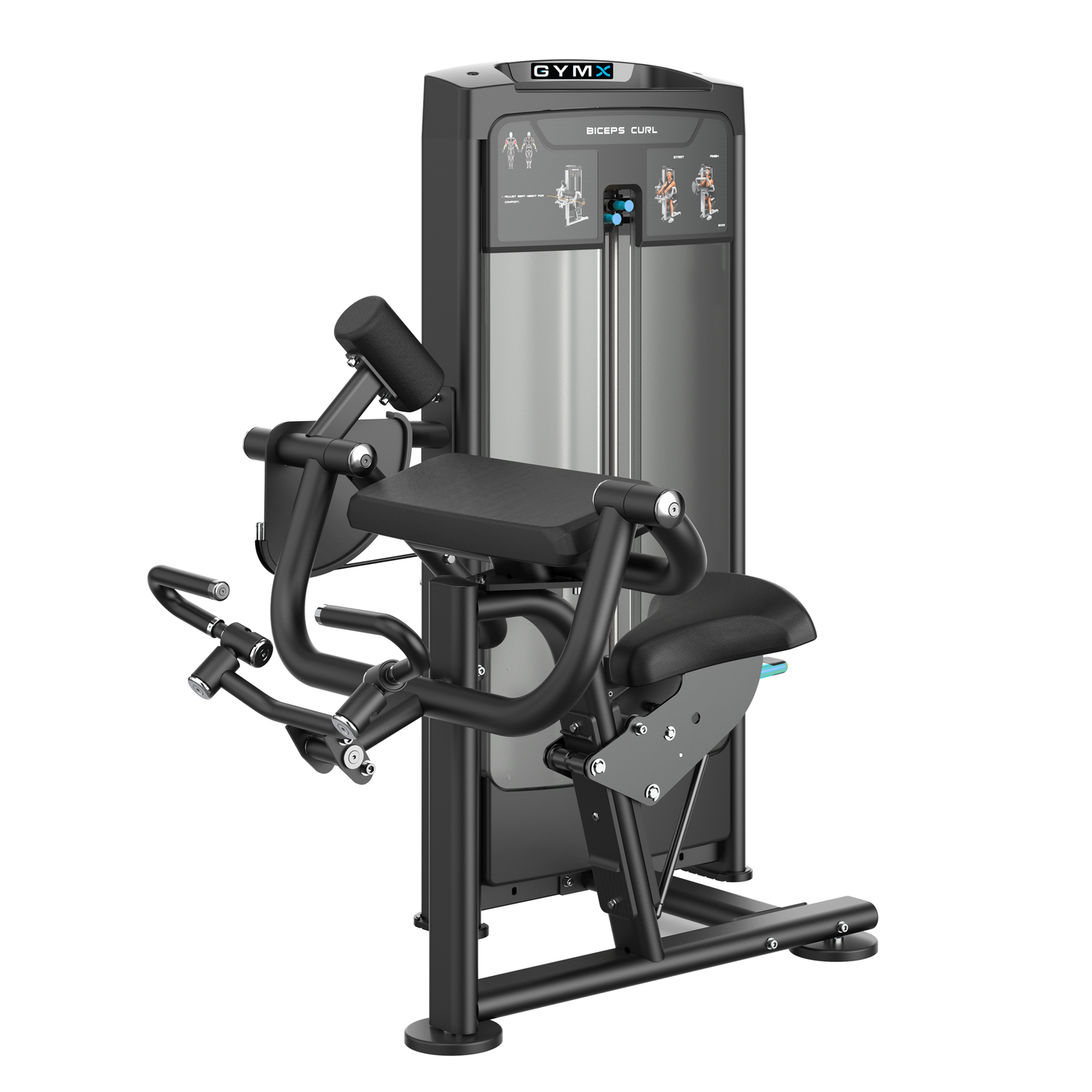 GYMX BICEPS CURL - Pin Loaded Strength Machine VX8006