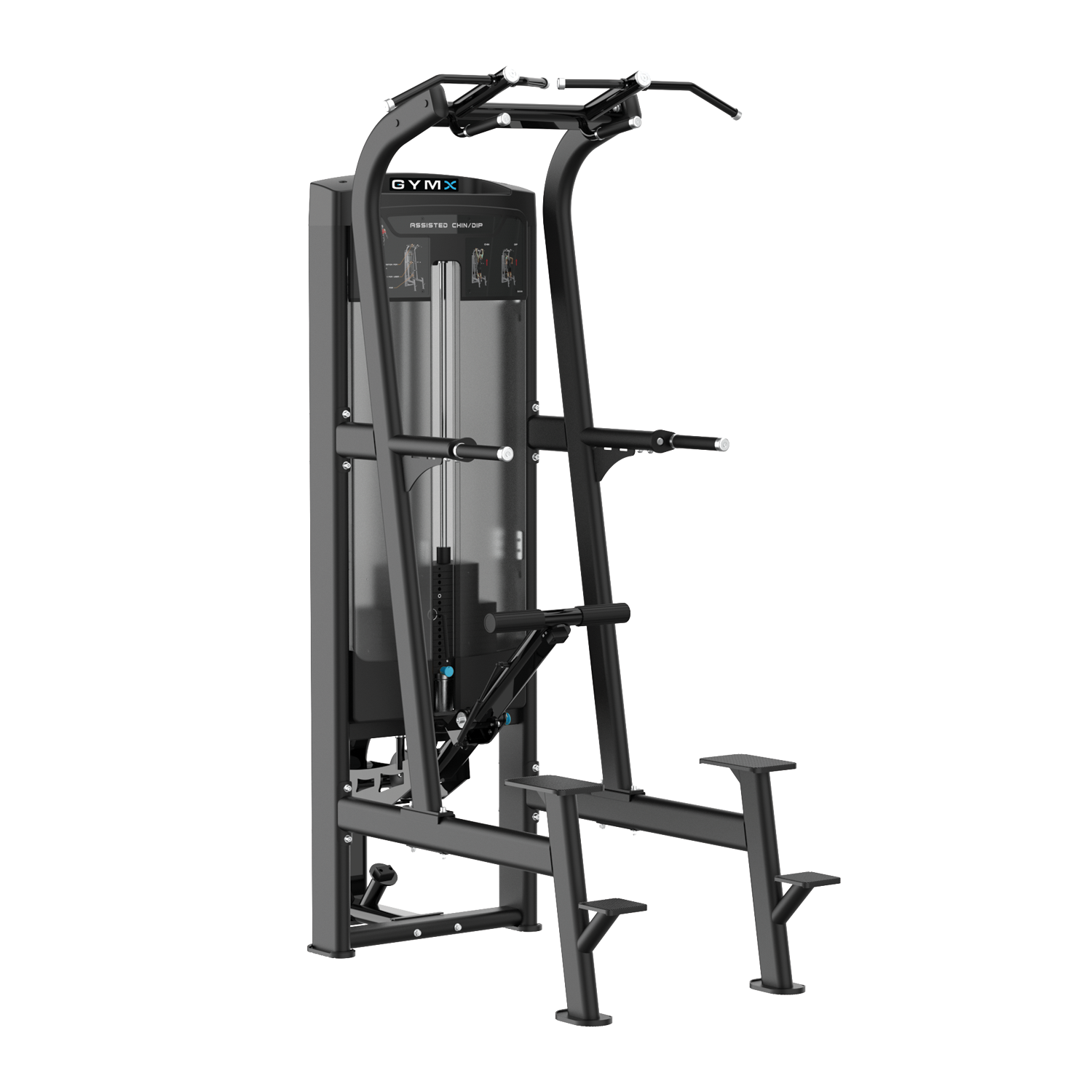 GYMX ASSISTED CHIN/DIP - Pin Loaded Strength Machine VX8008