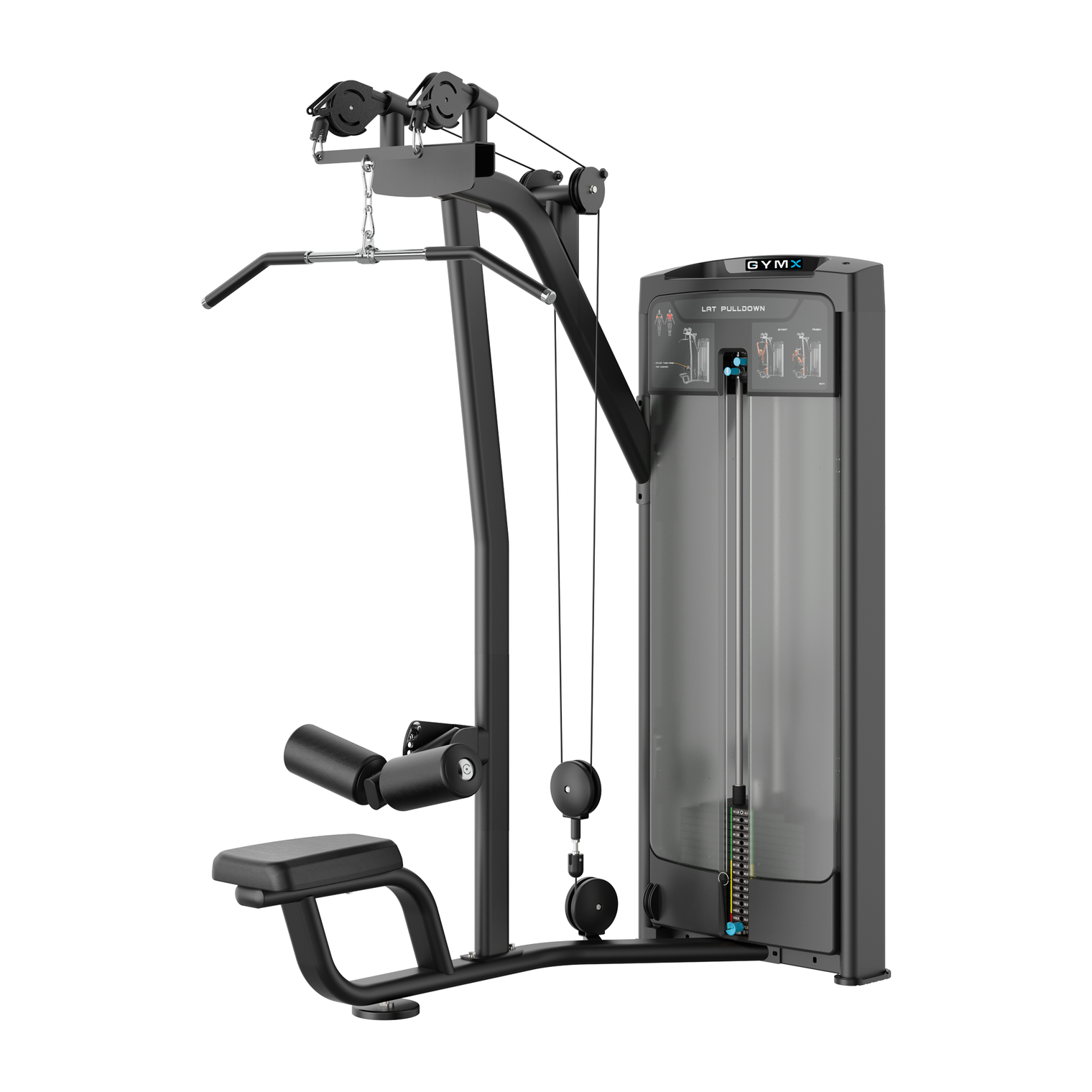 GYMX LAT PULLDOWN - Pin Loaded Strength Machine VX8011