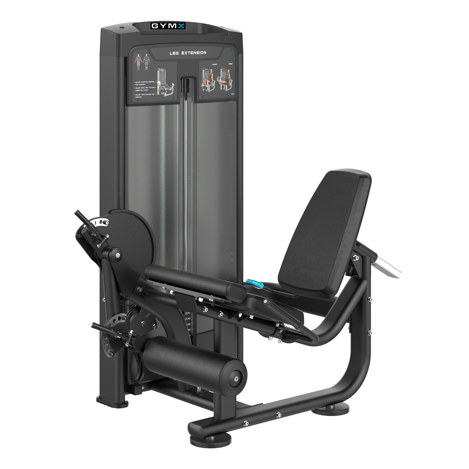 GYMX LEG EXTENSION - Pin Loaded Strength Machine VX8014