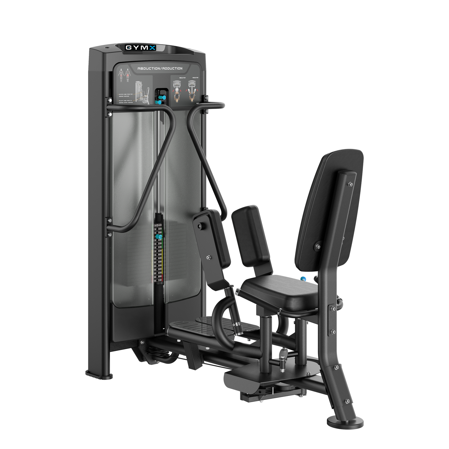 GYMX ABDUCTION/ADDUCTION - Pin Loaded Strength Machine VX8020B