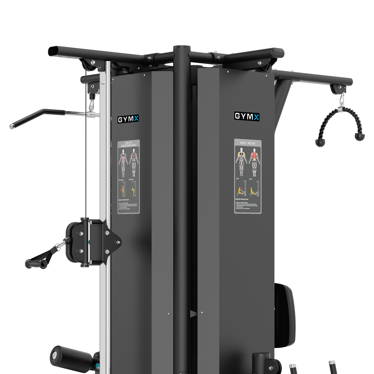 GYMX 4 STACK MULTI-STATION - Pin Loaded Strength Machine VX8023